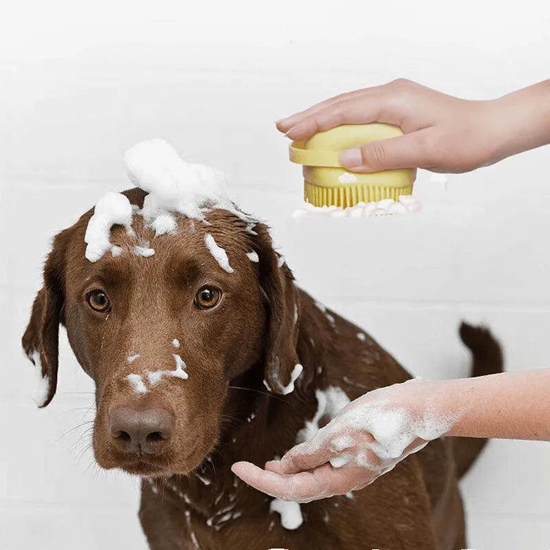 Escova de Banho para Cães e Gatos