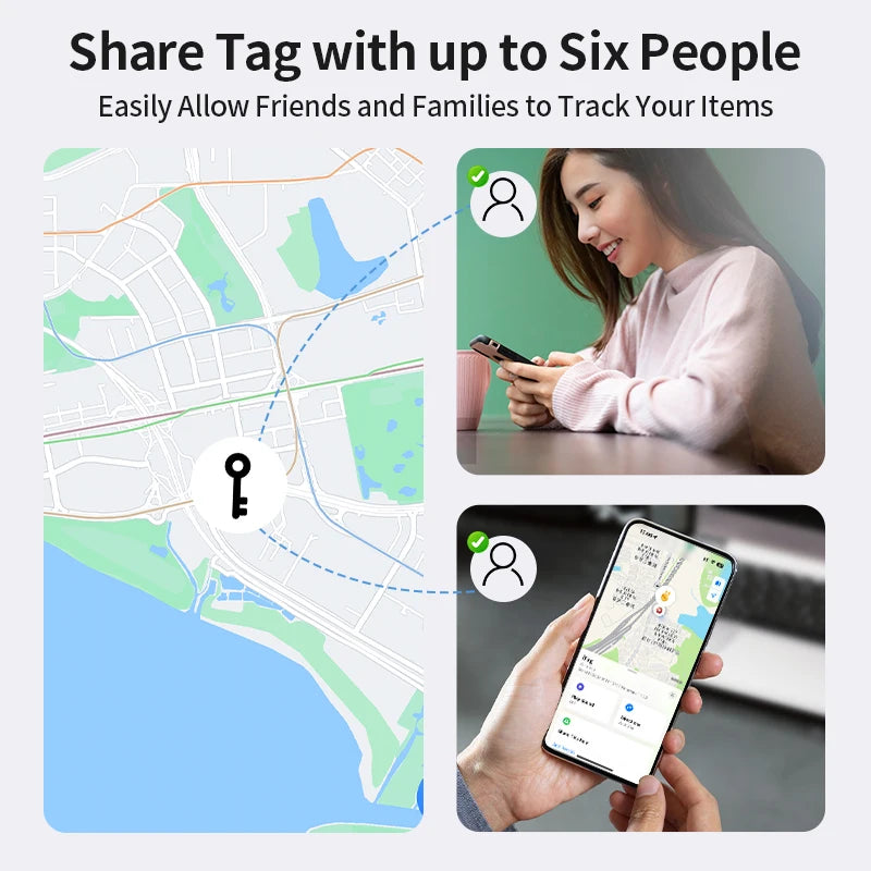 Rastreador Inteligente HIMOJO compatível com Apple Find My